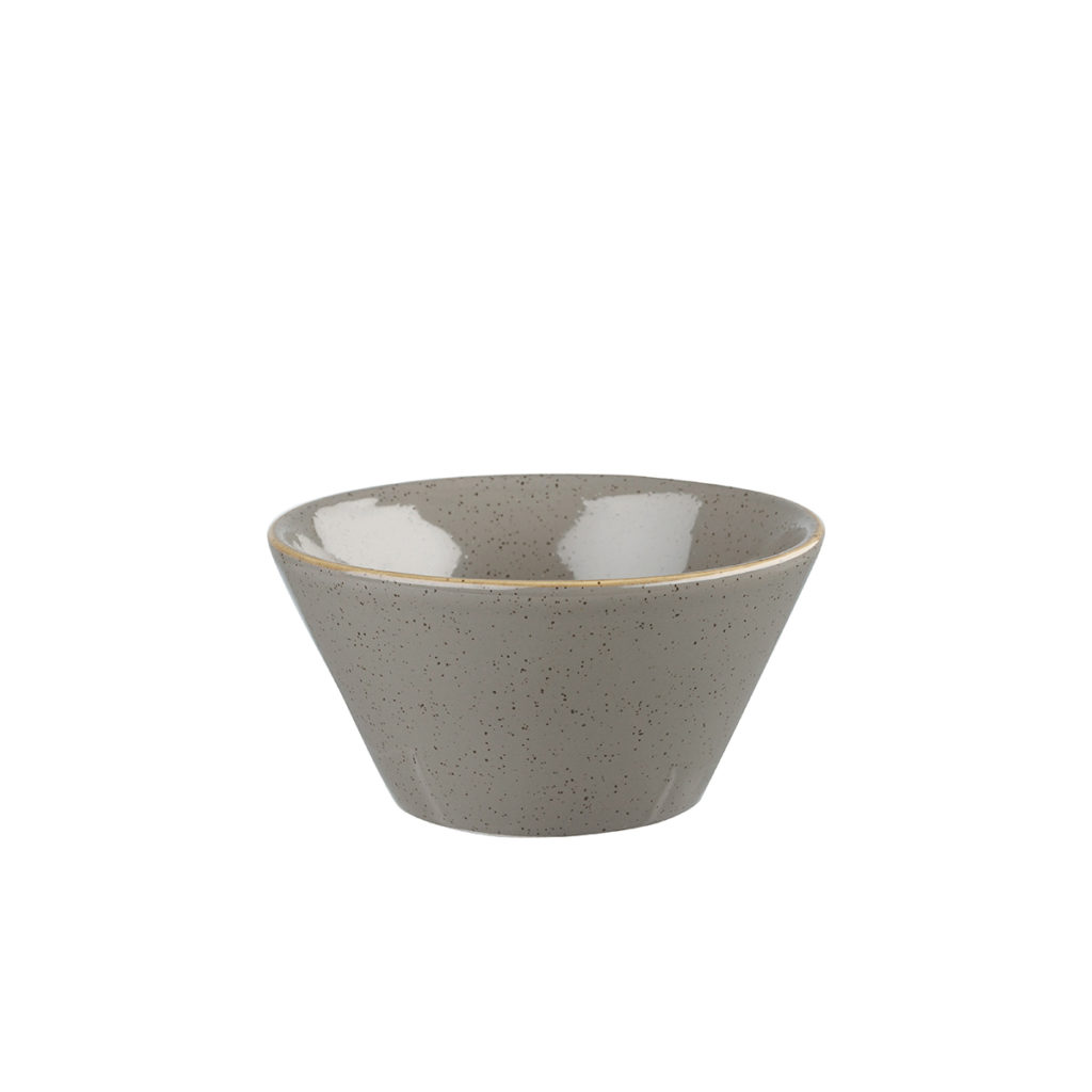 The zest bowl by Churchill in peppercorn grey.