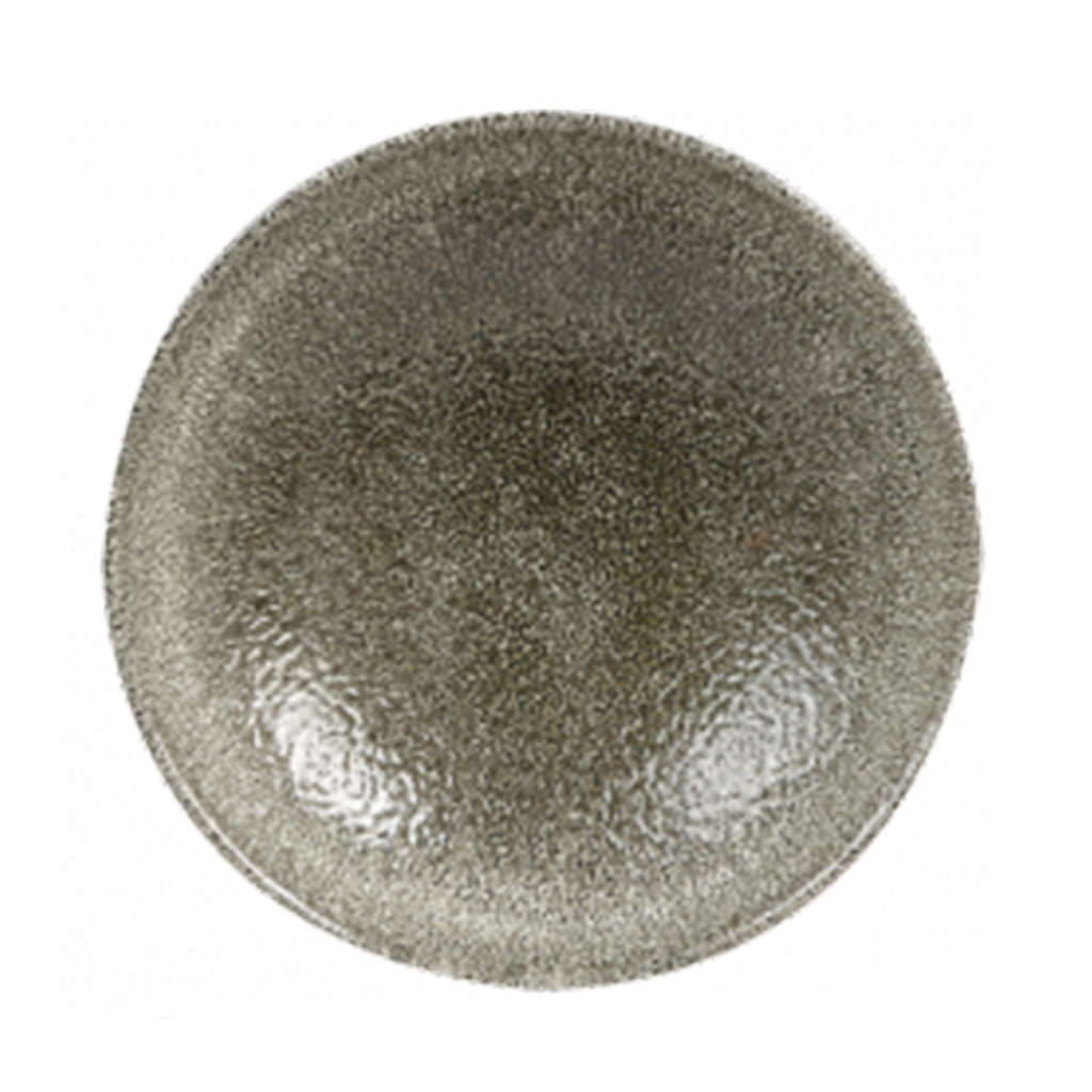Churchill's Raku coupe bowl 248mm in grey.