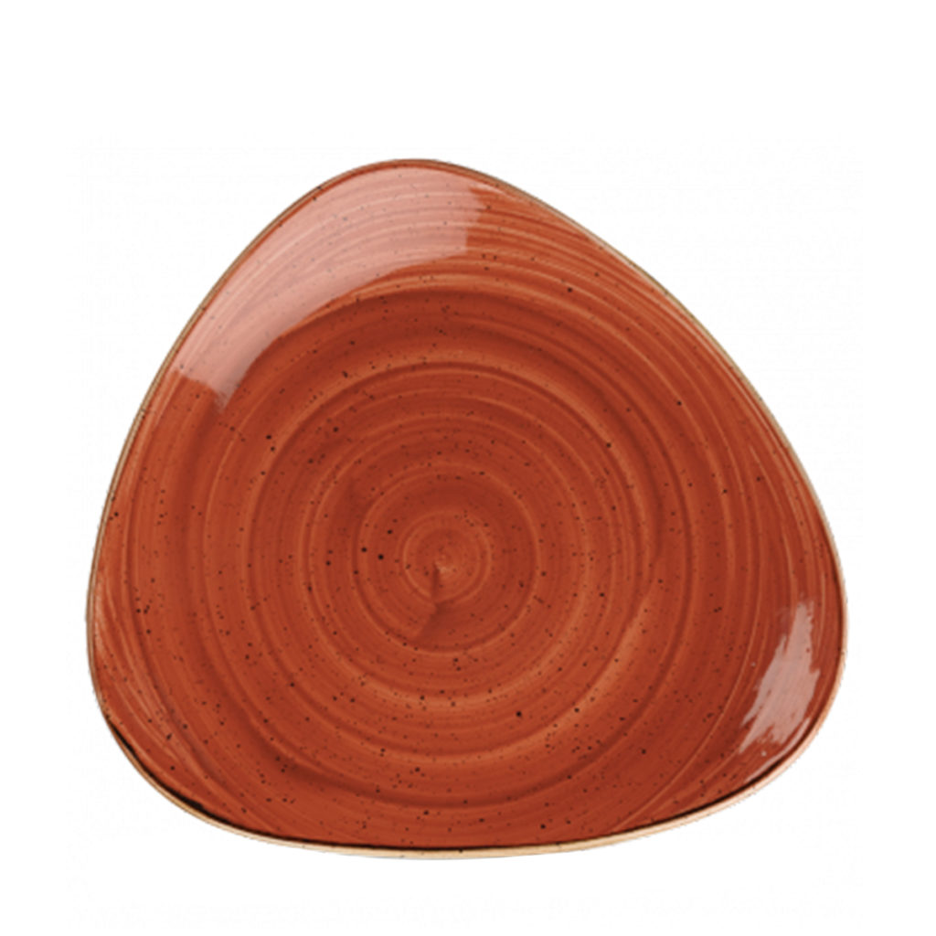 Churchill’s Stonecast triangle plate 311mm in orange.