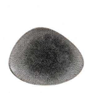 Churchill’s Raku triangular plate 350mm in grey.