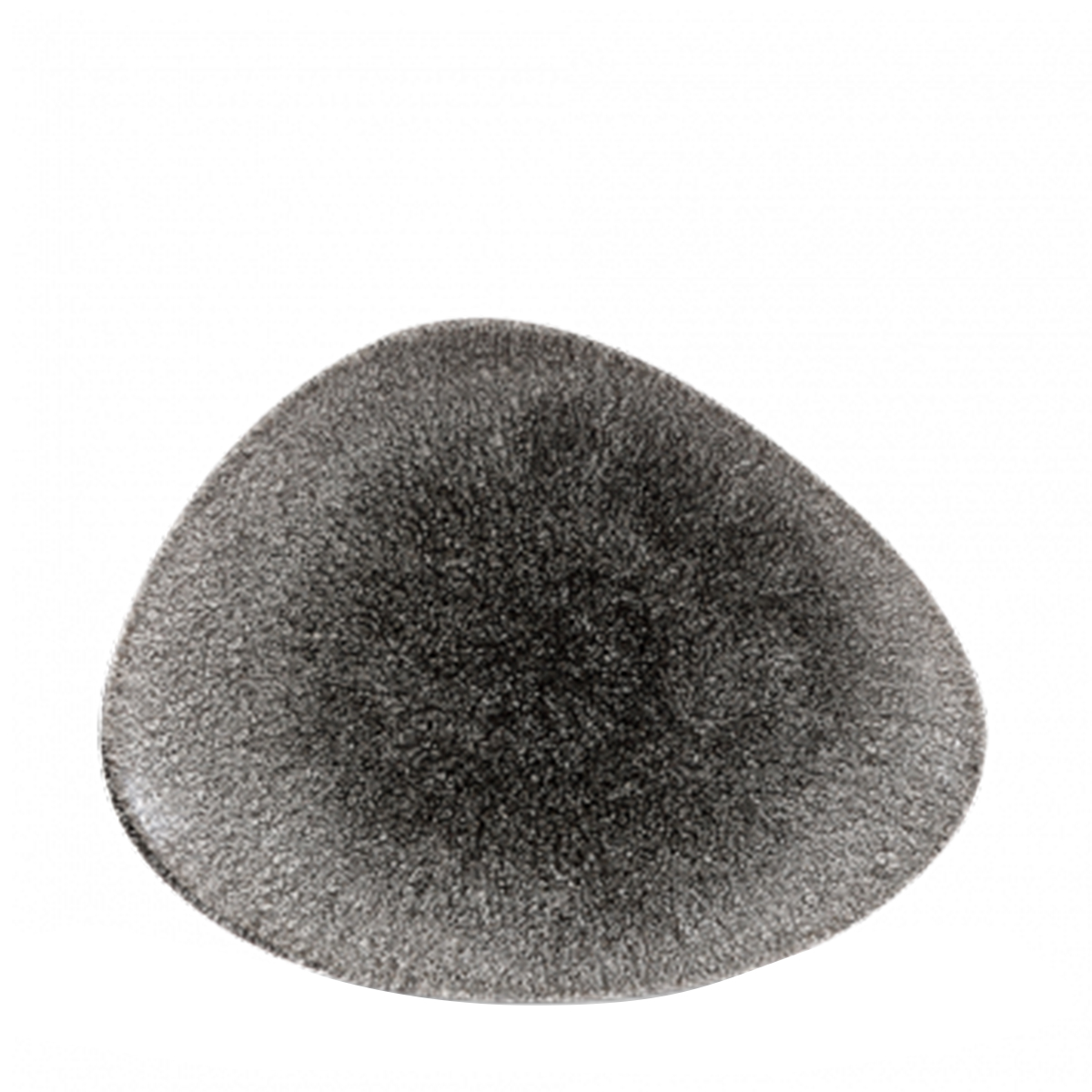 Churchill’s Raku triangular plate 350mm in grey.