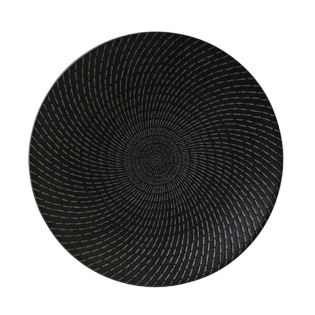 Luzerne’s Urban deep plate 310mm in black swirl by Luzerne.