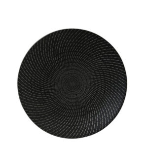 Luzerne’s Urban deep plate 275mm in black swirl pattern.