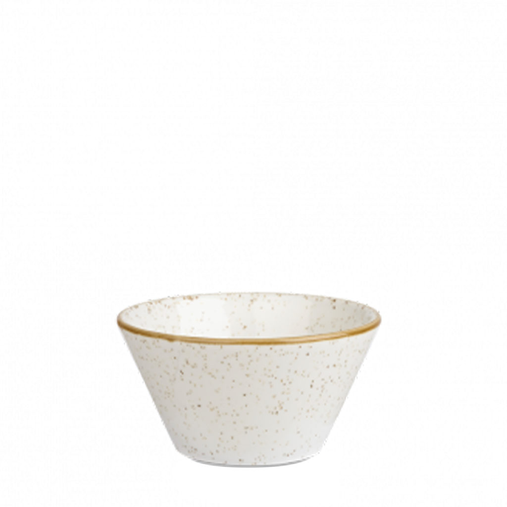 Stoneware snack bowl by Churchill in barley whtie.