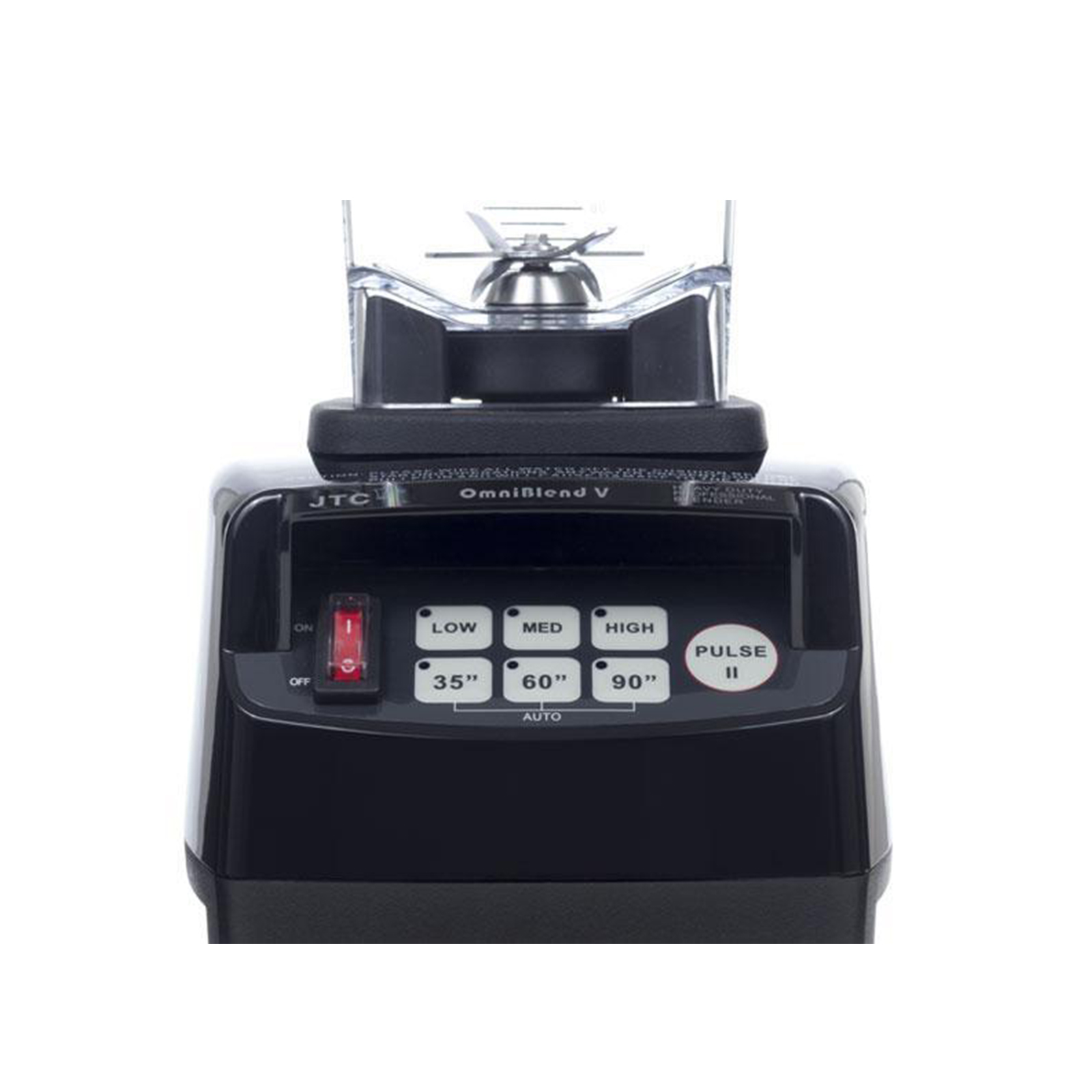 Omniblend V 1.5L in black close up.