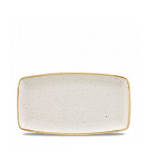 STONECAST RECTANGULAR PLATE 350MM <br> By Churchill - Peppercorn Grey