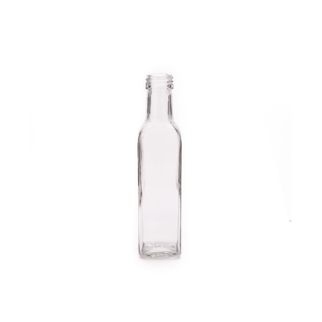 Empty olive oil bottle.