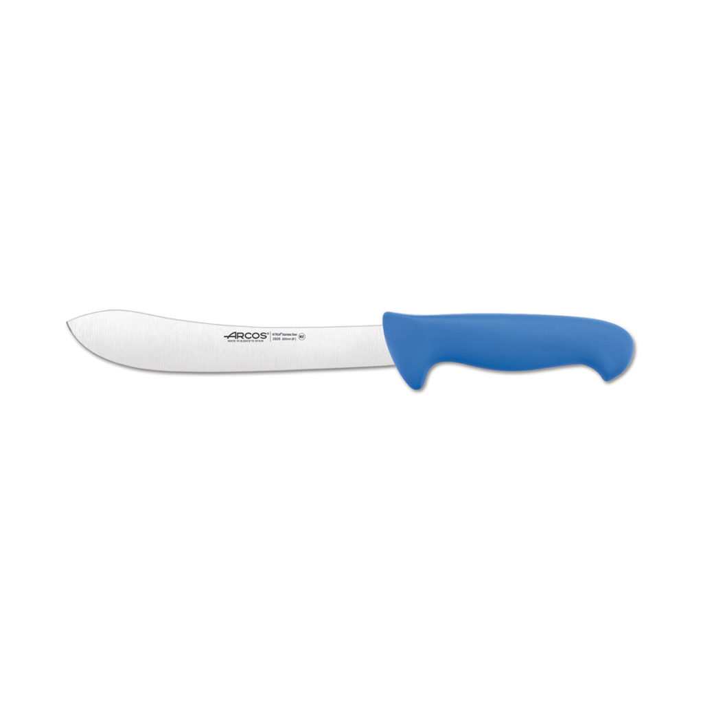 Arcos' butcher's knife in blue.