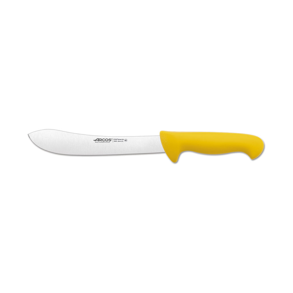 Arcos' butcher's knife in yellow.