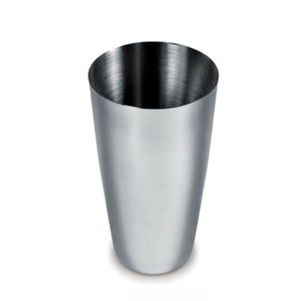 A boston cocktail shaker.