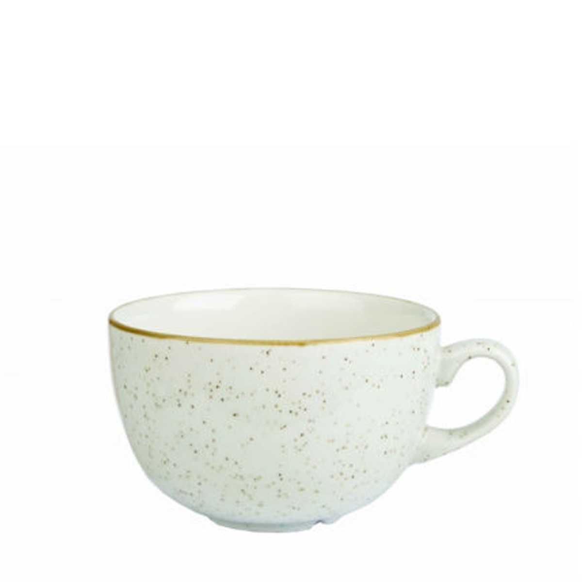 Churchill's stonecast range cappuccino cup in barley white
