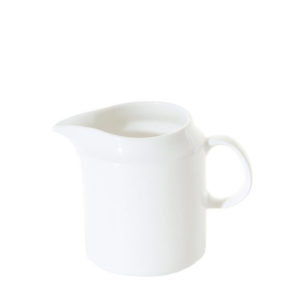 A straight white milk jug by Fortis.