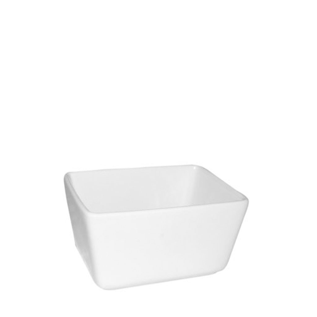 A white Prima range sugar sachet holder by Fortis.