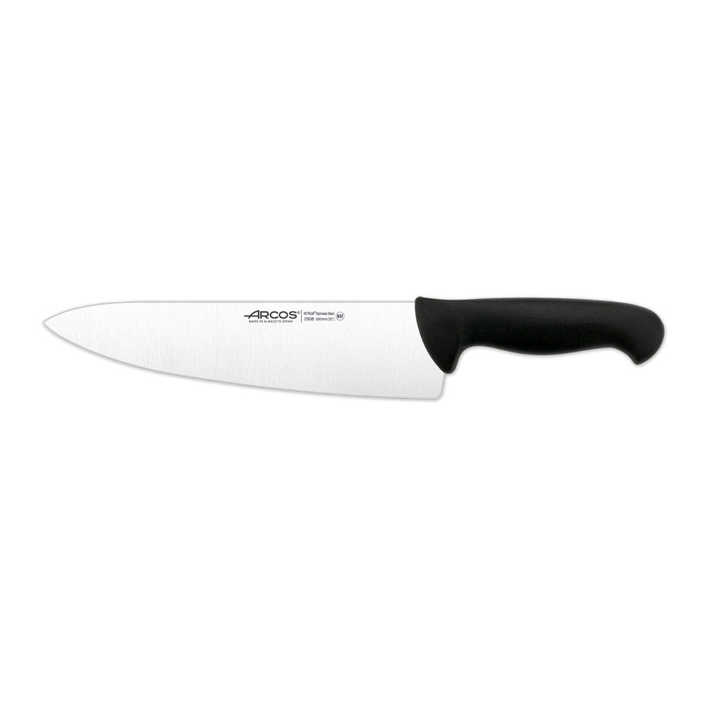 Arcos chef's knife 250mm in black.