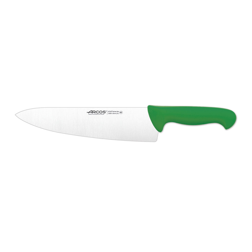 Arcos chef's knife 250mm in green.