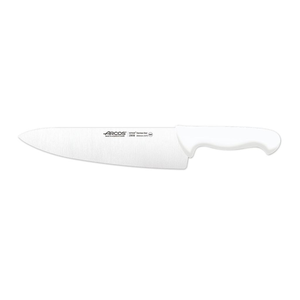 Arcos chef's knife 250mm in white.