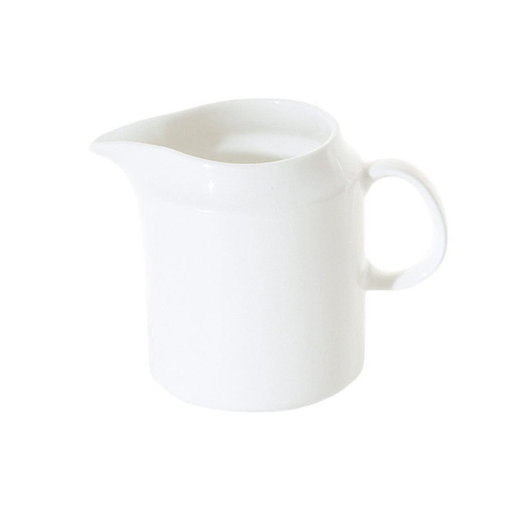 A 500ml straight milk jug by Fortis