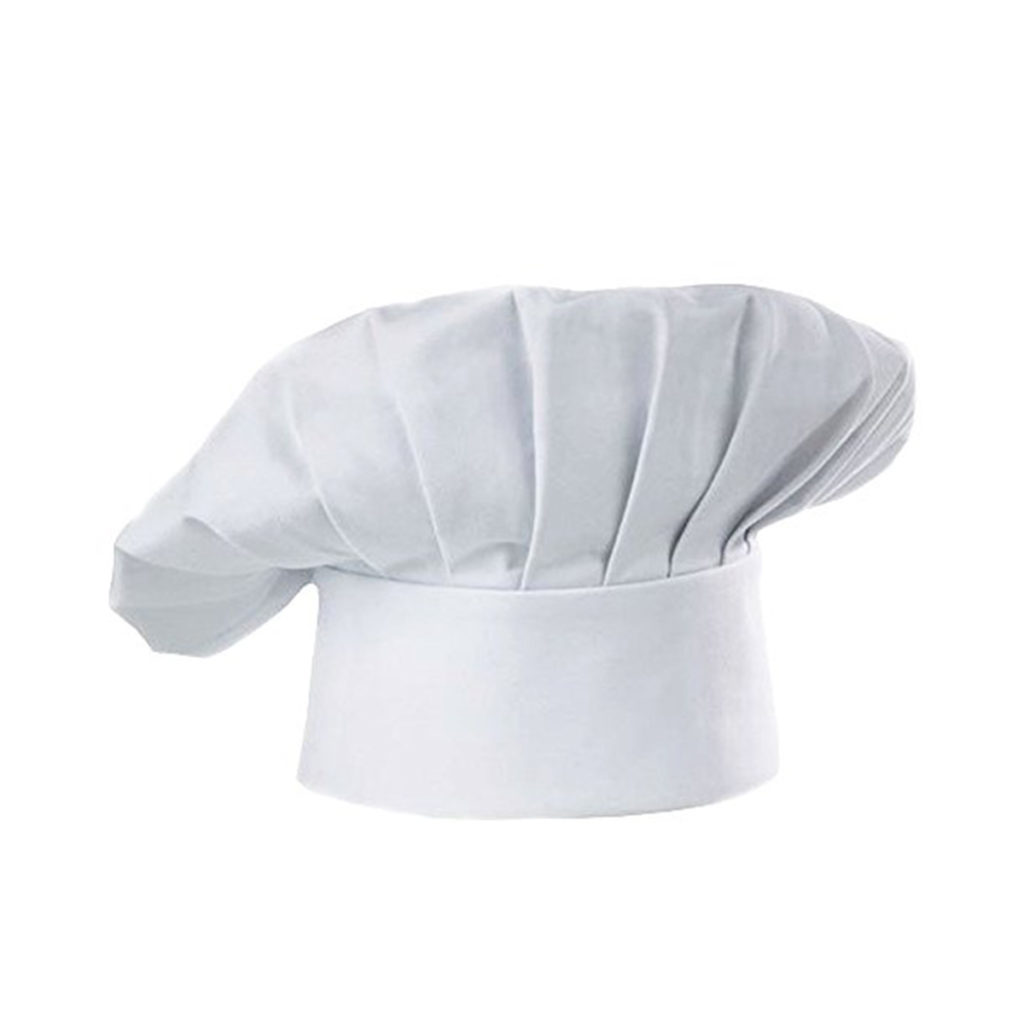White mushroom chef hat.