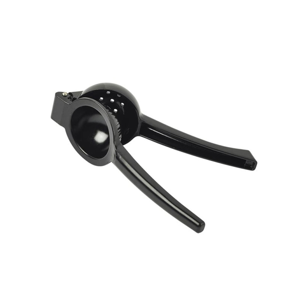 A lemon squeezer in use.