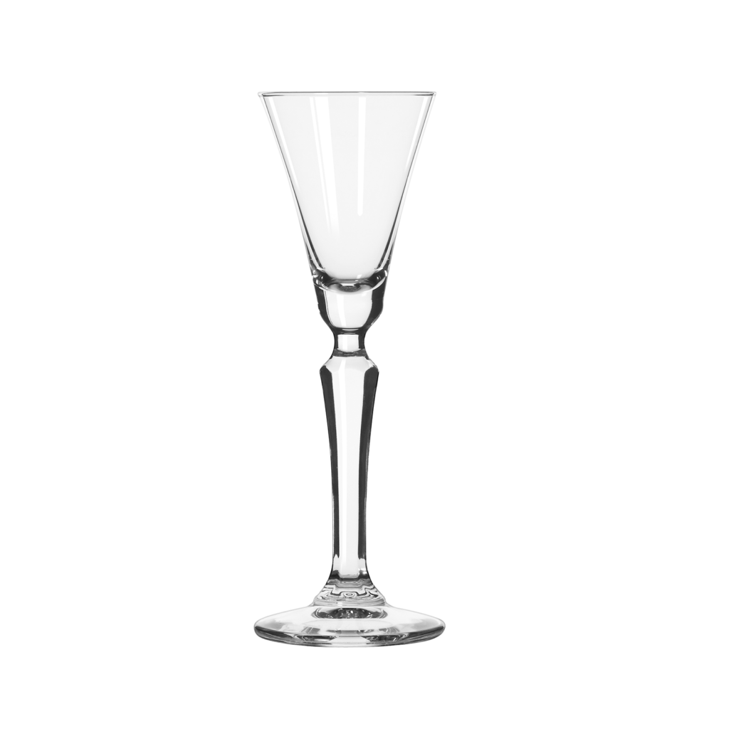 The SPKSY vintage liqueur glass by Libbey.