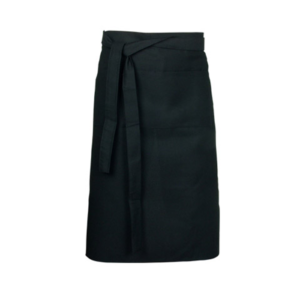 A black maxi apron.