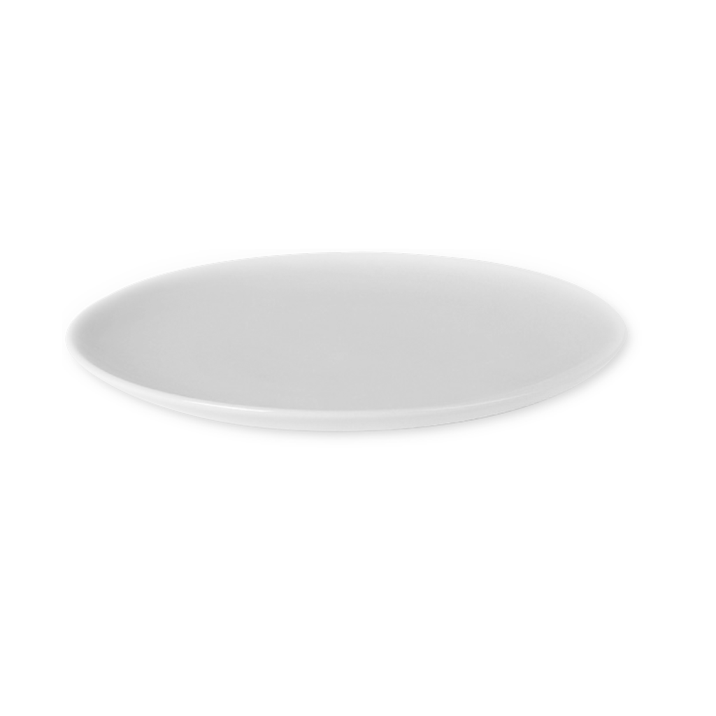 Prima oval coupe platter plate by Fortis.