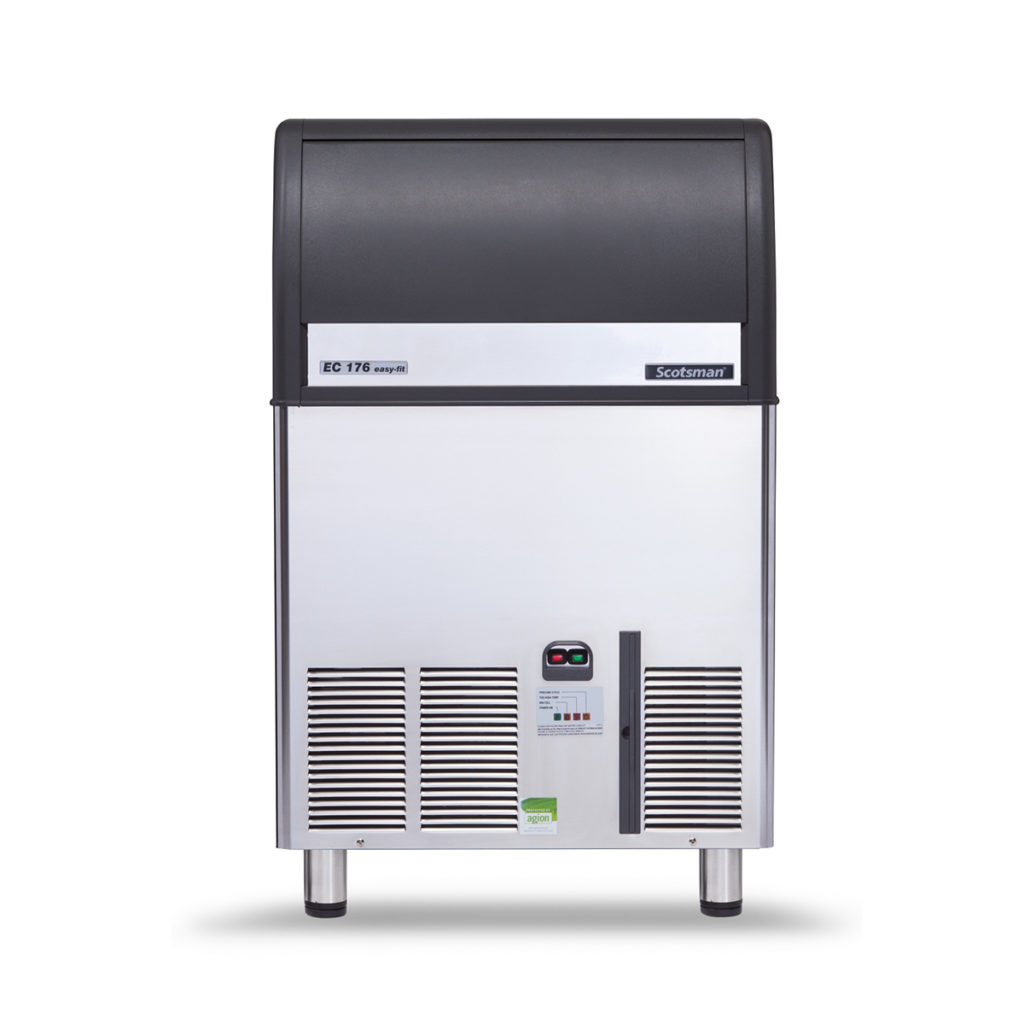 The self-contained ice machine with legs by Scotsman.