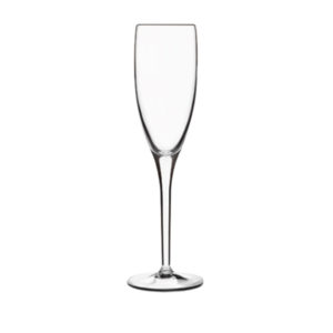 The masterpiece gold label prosecco glass by Luigi Bormioli.