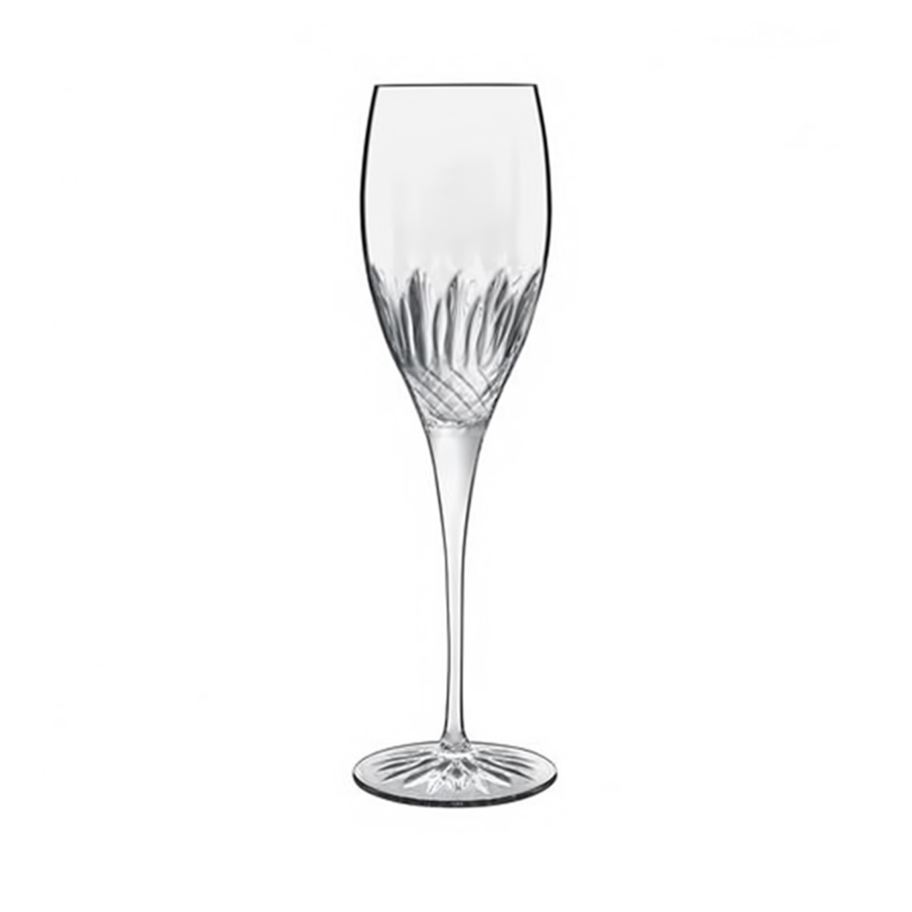 The Diamante champagne/prosecco glass by Libbey.