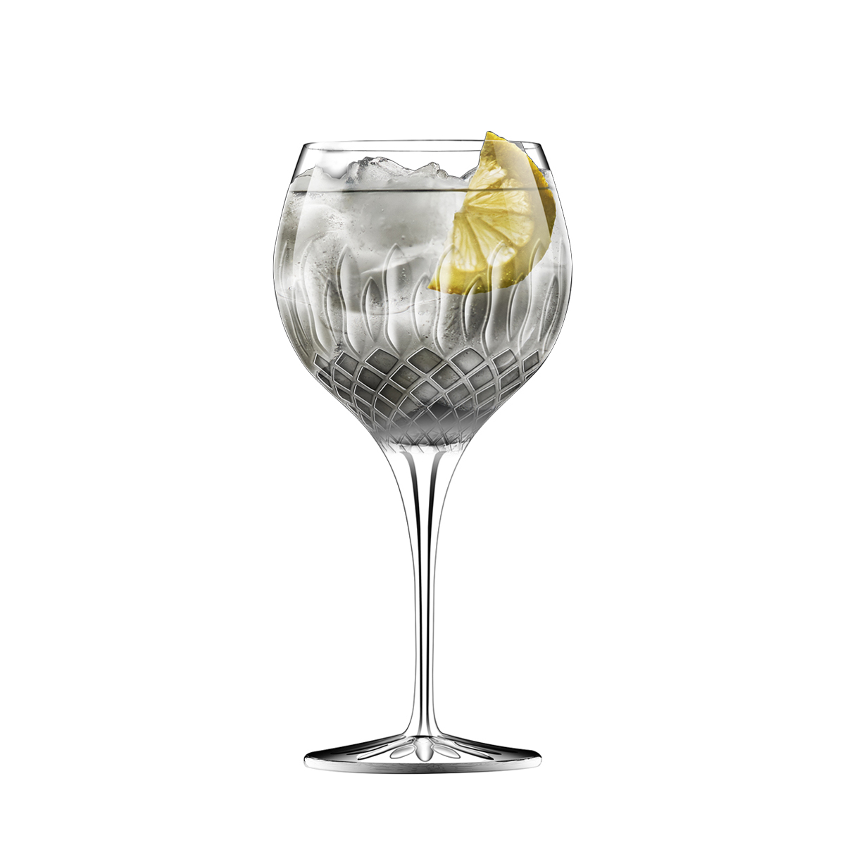 DIAMANTE GIN AND TONIC GLASS <br> 4 PACK <br> By Luigi Bormioli - Image 2