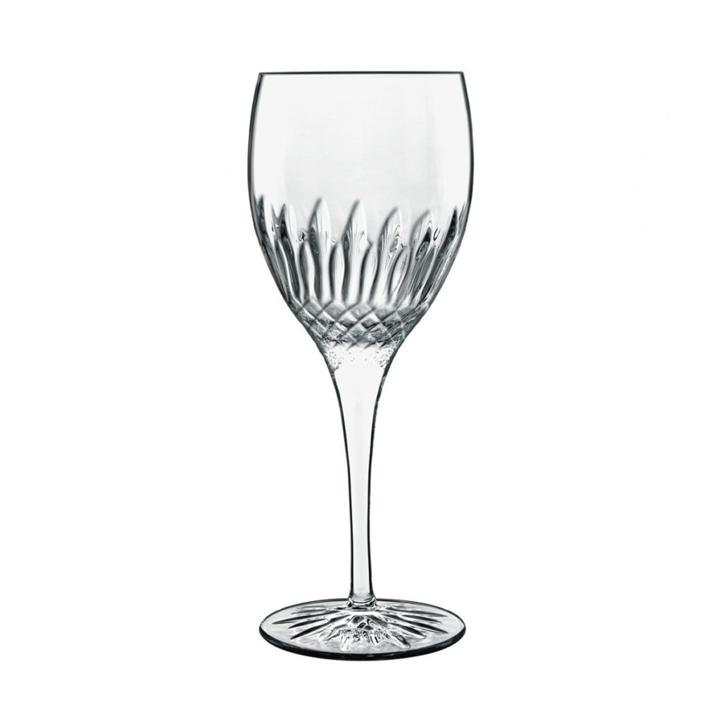 The Diamante Chianti red wine glass by Luigi Bormioli.