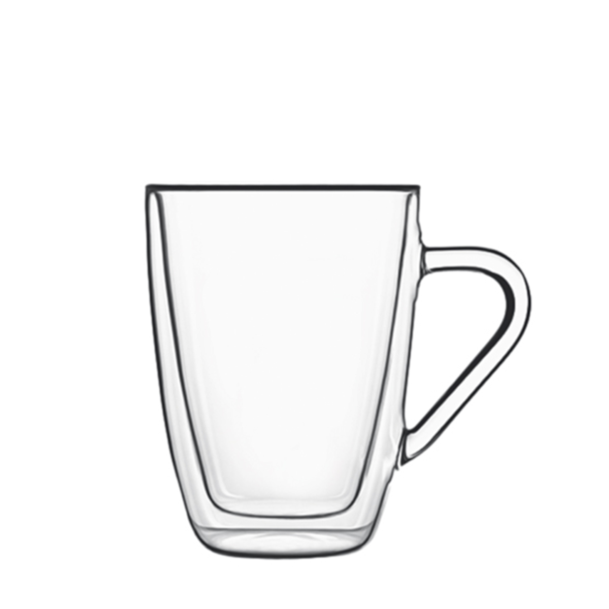 Thermic glass mug by Luigi Bormioli.