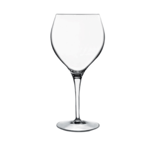 The masterpiece gold label pinot noir glass by Luigi Bormioli.