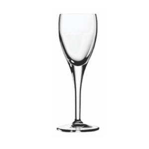 The Michelangelo masterpiece crystal liqueur glass by Luigi Bormioli.