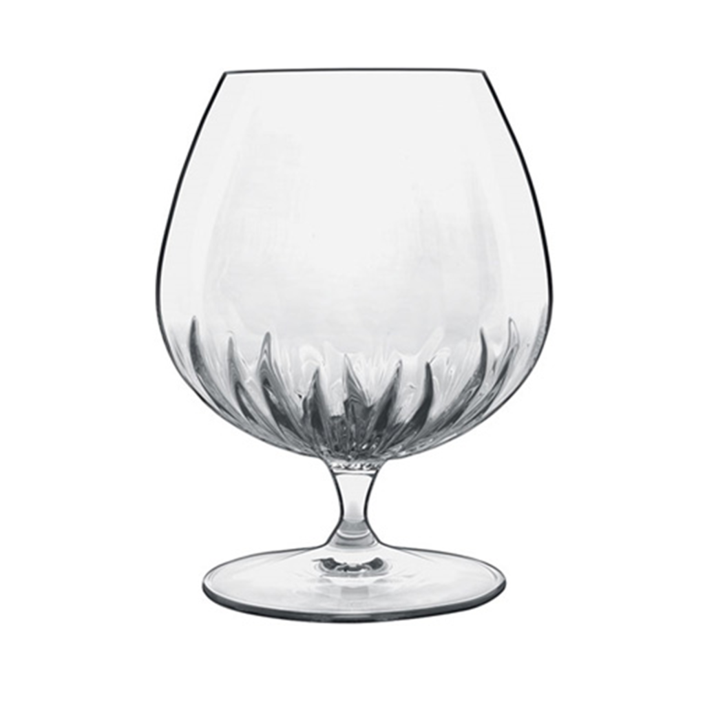 The Mixology crystal cognac glass by Luigi Bormioli.