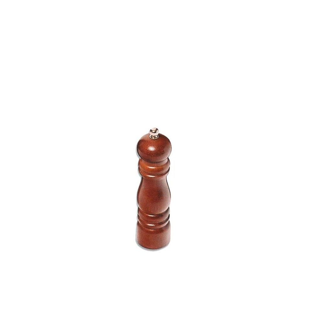 A small wood pepper grinder.