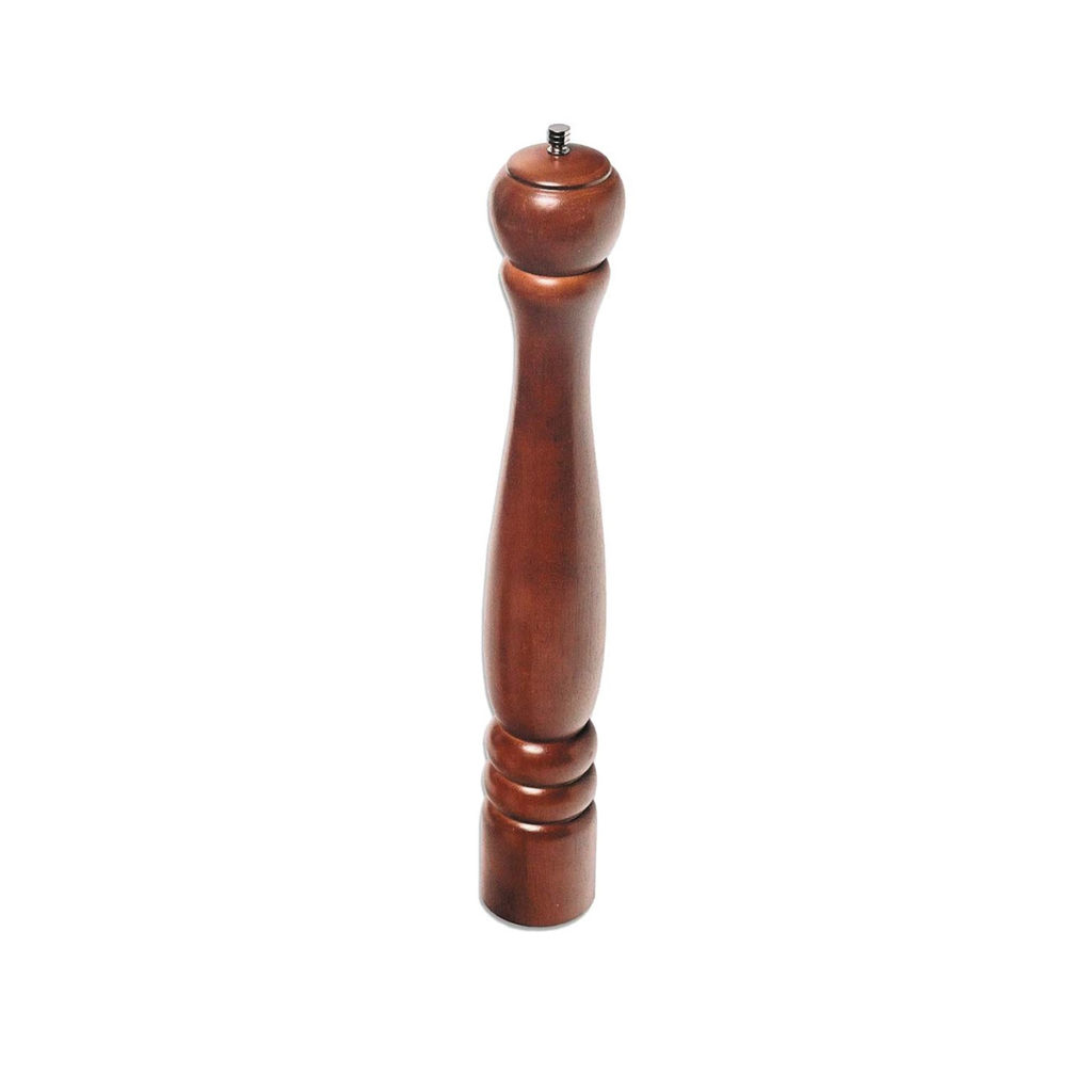 A wood pepper grinder.