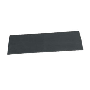 A black slate rectangular tray.