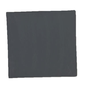 A black slate square tray by Fortis.