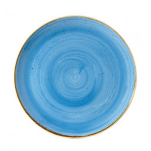 Churchill's Stonecast coupe plate 288mm in blue.