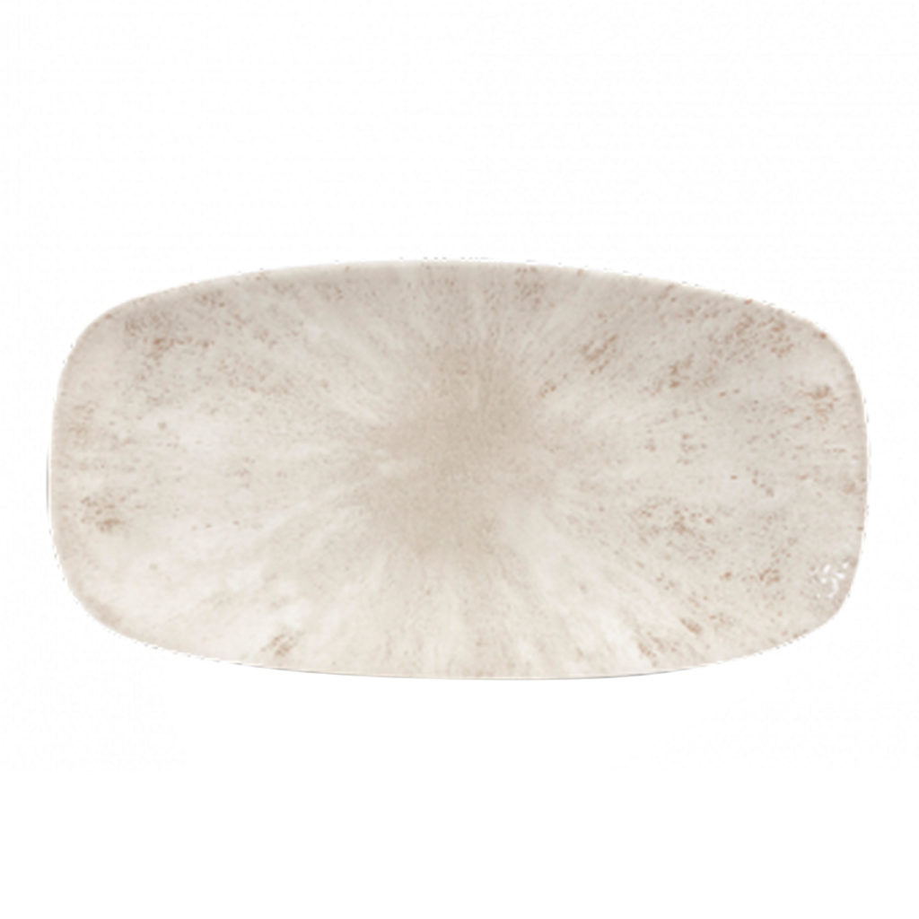 Stone large oblong platter plate in grey.