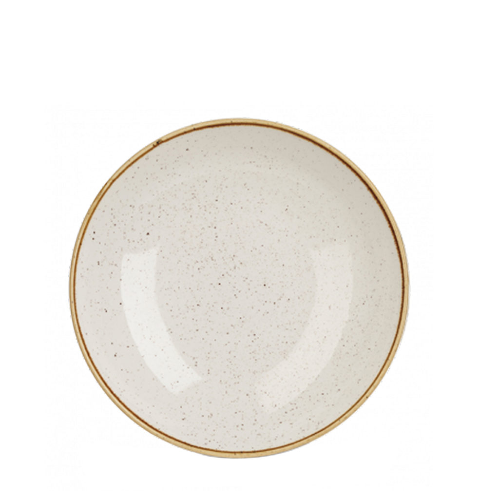 Churchill’s Stonecast coupe bowl 182mm in Barley white.