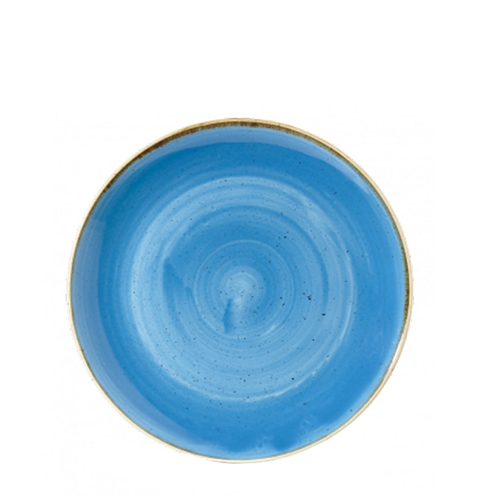 Churchill’s Stonecast coupe bowl 182mm in corn flower blue.