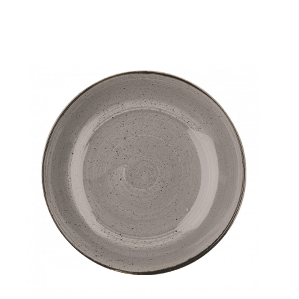Churchill’s Stonecast coupe bowl 182mm in peppercorn grey.
