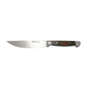 ELEGANT STEAK KNIFE SHARP TIP 125MM (WOOD) <br>By Grunter