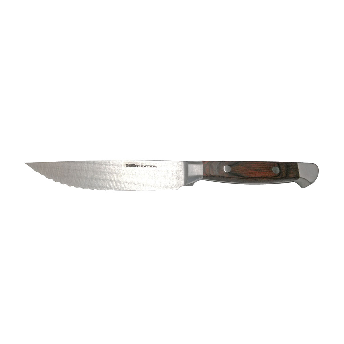 ELEGANT STEAK KNIFE SHARP TIP 125MM (WOOD) <br>By Grunter