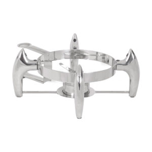 A round induction chafing dish stand by Electrochef.