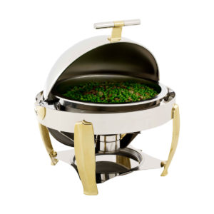 The deluxe round chafing dish by Global.