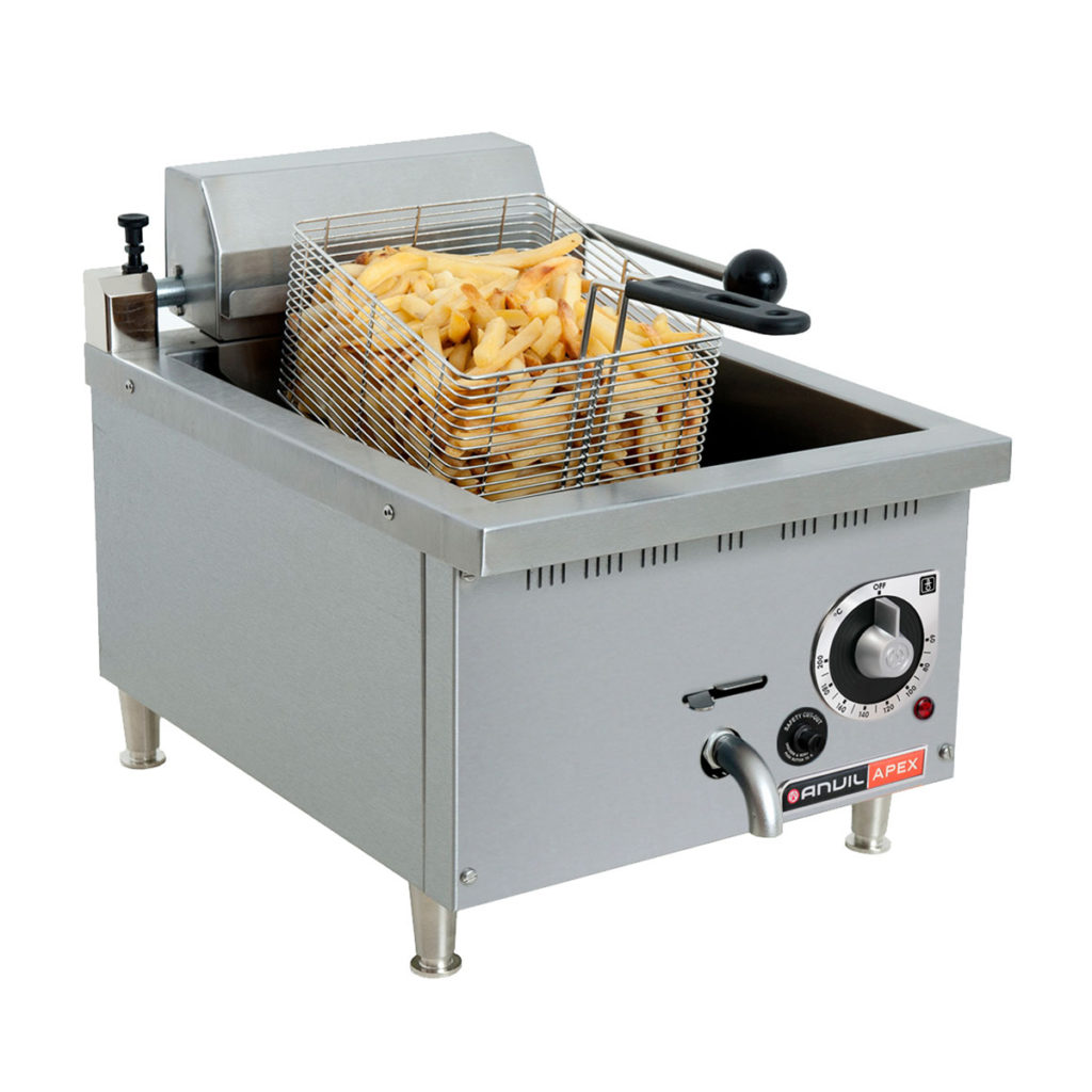 Table top high speed anvil fish fryer
