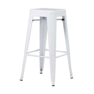 TOLIX HIGH GLOSS BAR STOOL <br> White
